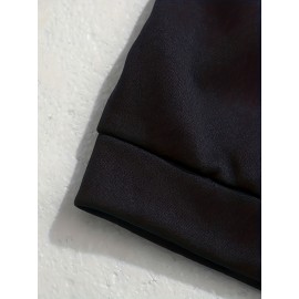 Smile Face Pattern Color Block Print, Men's 2Pcs Outfits, Casual Hoodies Long Sleeve Pullover Hooded Sweatshirt And Sweatpants Joggers Set For Spring Fall, Men's Clothing