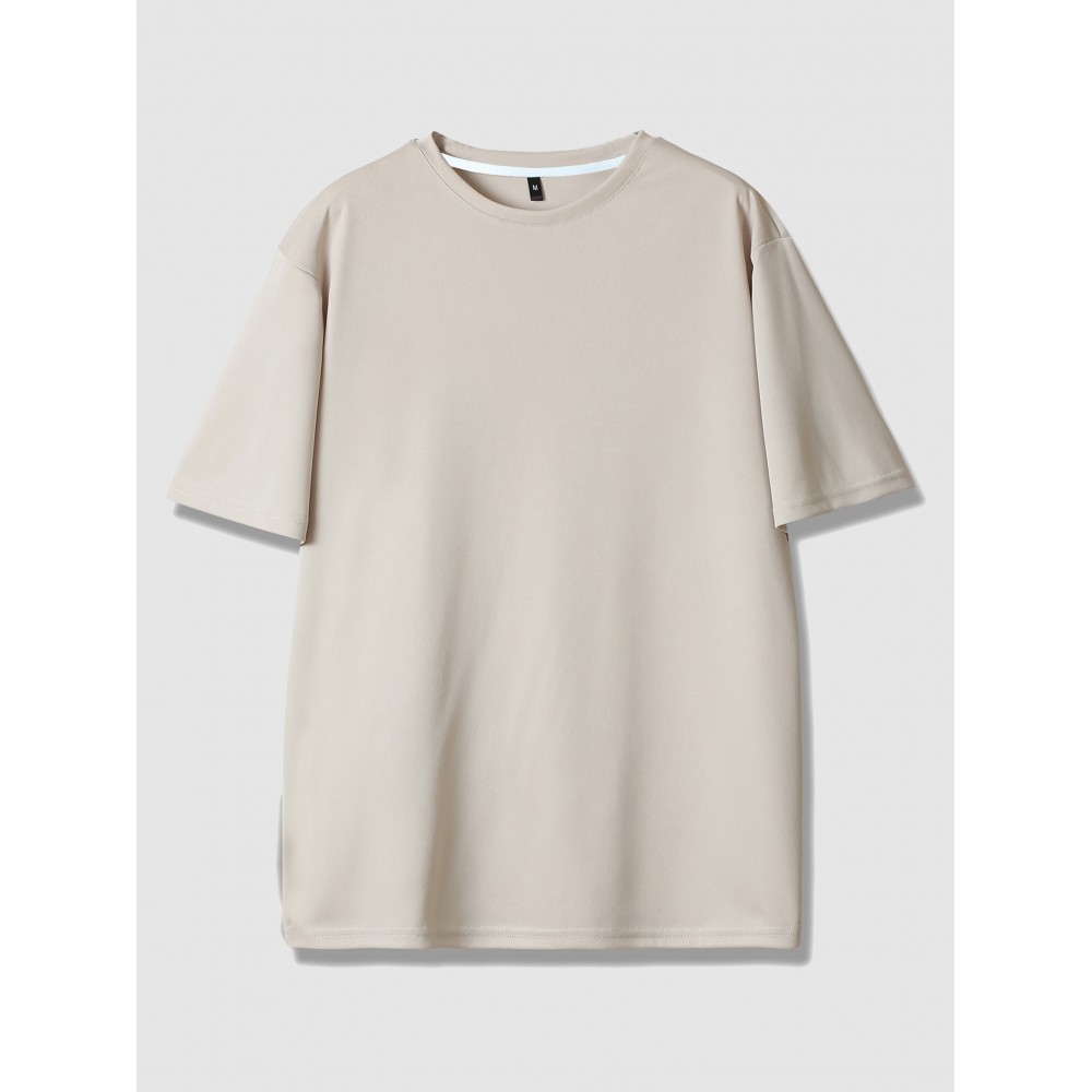 Men's Breathable Moisture-wicking Short Sleeve T-shirt For Spring And Summer