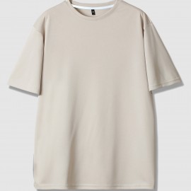 Men's Breathable Moisture-wicking Short Sleeve T-shirt For Spring And Summer