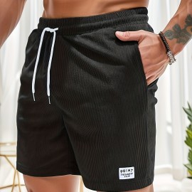 Men's Corduroy Waist Drawstring Comfy Shorts For Summer