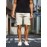 Men's Plain Casual Comfy Cargo Shorts, Summer Clothing