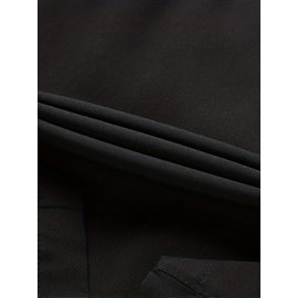 Zipper Pockets Quick Drying Comfy Active Shorts, Men's Casual Stretch Waist Drawstring Shorts For Summer