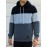 Cool Color Block Hoodies For Men, Men's Casual Design Hooded Sweatshirt With Kangaroo Pocket Streetwear For Winter Fall, As Gifts
